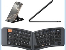 ProtoArc Ergonomic Foldable Keyboard, XK03 Split Folding Travel Bluetooth NEW