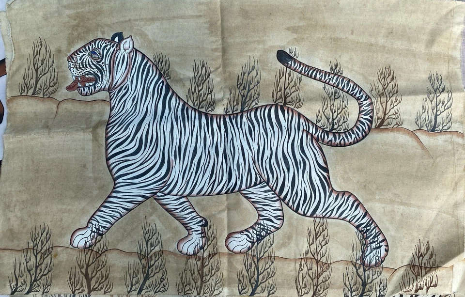 Pintura de tigre Jaime Parlade años 80 "24 pulgadas X 35 pulgadas" Foto 2 de 2