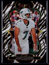 2025 Panini Select #382 Jason Sanders Zebra Prizm