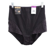 NEW Bali Women's Firm Tummy-Control Lace Trim Microfiber Brief Underwear 2 Pack