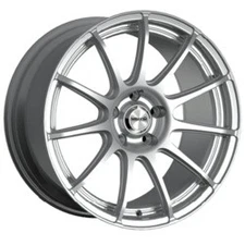 16x7 Maxxim 10S Winner Full Silver Wheel 5x100 (40mm)