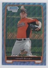 2012 Bowman Chrome Prospects Blue Wave Refractor Bobby Bundy #BCP198 1g5