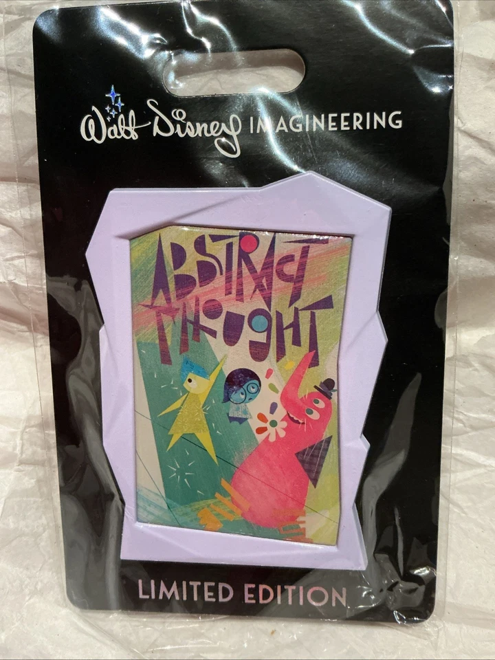 Disney D23 Expo 2022 MOG WDI LE 250 Inside Out Poster Pin Abstract Thought Joy - Image 2 of 3