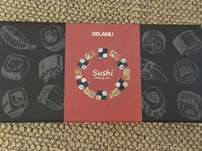 Sushi Making Kit, Delamu Bamboo Sushi Mat, Including 2 Sushi Rolling Mats, 5 ...