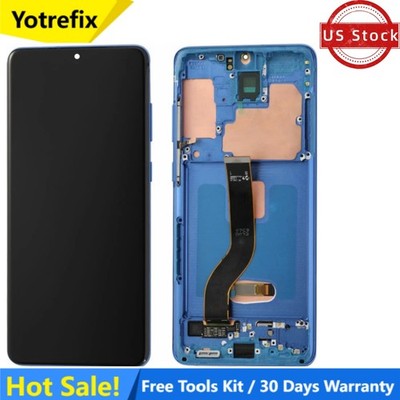 OLED Screen for Samsung Galaxy S20 Plus 5G SM-G985F G985U Display W/Frame +Tools