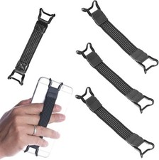 3 Pack Mobile Phone Security Hand Strap Holder for 5.2-7.5 Inch 3 Pack, Black