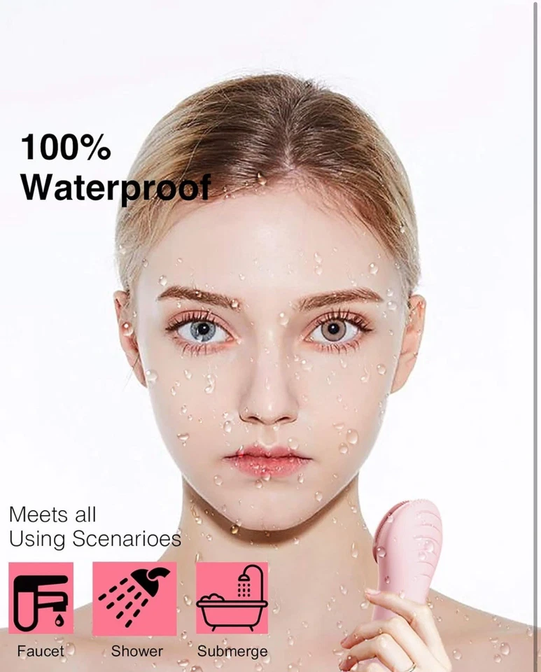 Cepillo de Limpieza Facial, Depurador Eléctrico Impermeable y Recargable para Piel Foto 2 de 4