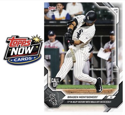 2026 Topps Now MLB #311 Braden Montgomery RC Chicago White Sox - IN HAND