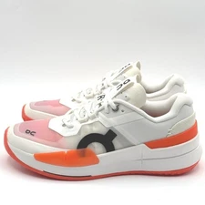 On Cloud The Roger Pro 2 Size 9 Womens Tennis Pickleball Shoe White/Flame NEW