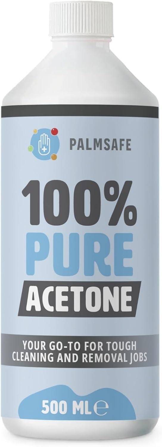 Palmsafe 500ML 100% Pure Acetone Super Strength Glue and Adhesive Remover Strip
