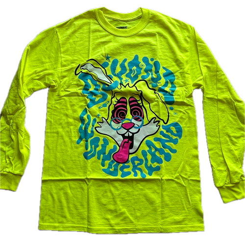 Beyond Wonderland Music Festival Bright Neon Gree Insomniac T Shirt Medium M