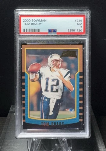 2000 Tom Brady Bowman RC #236 PSA 7 NM Patriots Bucs GOAT