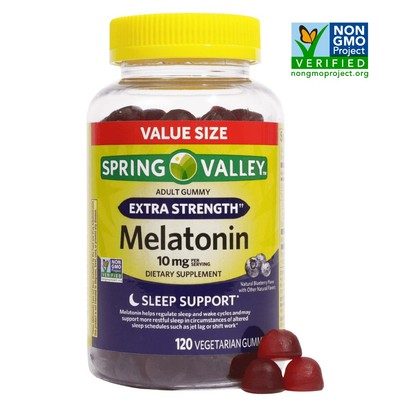 #ad Spring Valley Vegetarian Melatonin Gummies 10 mg 120 ct $29.99