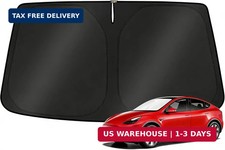 Windshield Sun Shade for 2017-2026 Tesla Model Y/Model 3 Sunshade Accessories F
