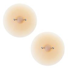 Women Nipple Cover with Piercing Lingerie Pasties Reusable Chest Sticker Pad