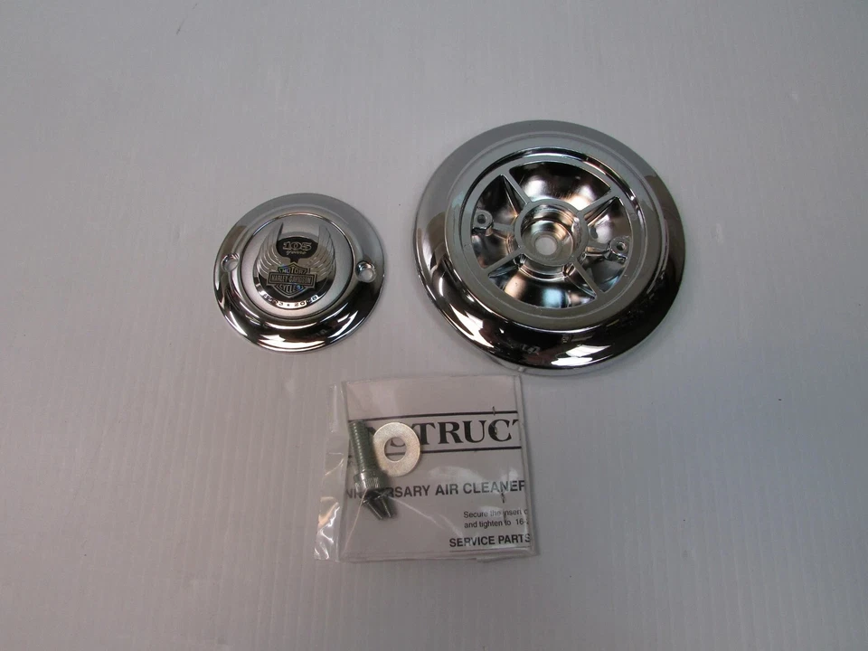 Nuevo de Lote Antiguo Harley-Davidson 105 Aniversario Purificador de Aire Trim 2008 Dyna FXD, FXR.  25 Foto 2 de 4