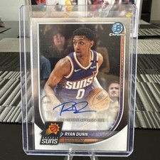 2025-26 Bowman Basketball #BCA-RU Ryan Dunn Chrome Auto Phoenix Suns