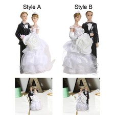 Wedding Cake Toppers Bride and Groom Cake Decorating Accessory Sculpture Funny