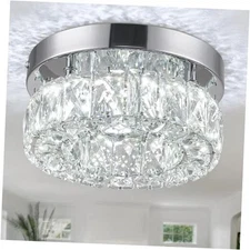 7.9 Inch Modern Mini Crystal Chandelier LED Flush Mount MC003-Cool White