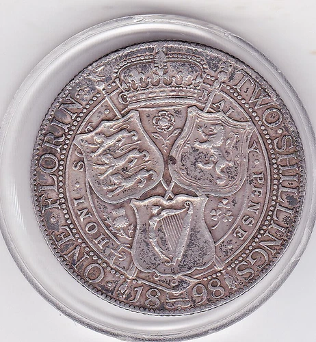Photo of a 1898 Victoria Florin from an eBay listing that sold on Jun 21, 2026