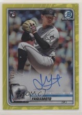 2020 Bowman Chrome Rookie Yellow Refractor 52/75 Jordan Yamamoto Auto 0gx4