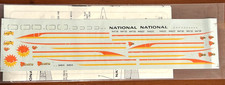 Fowler Aviation 1/144th Airfix Scale Decal Sheet Boeing 727-235 National