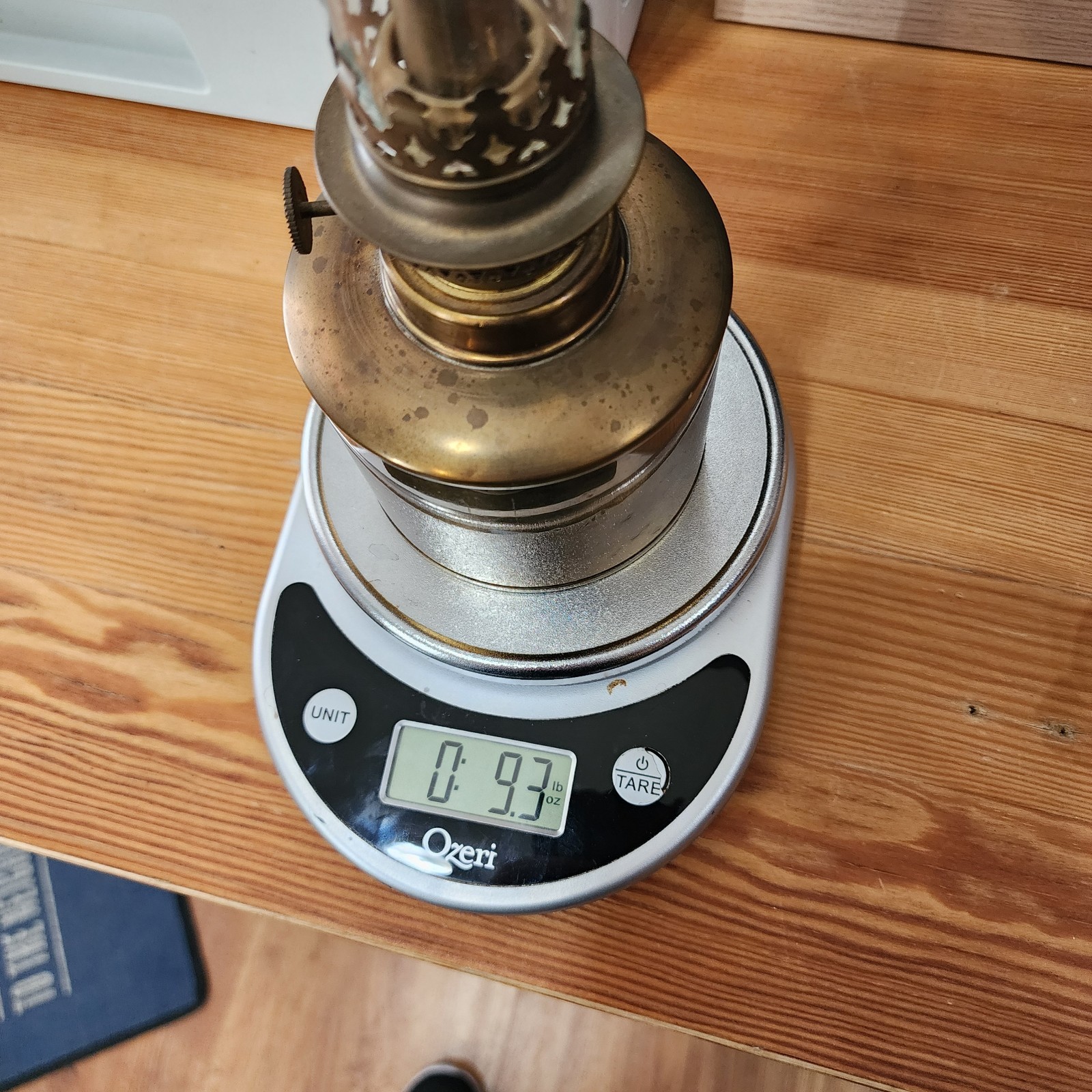 Brondberg and Tandrup Brass Oil Lamp Denmark 55 Beautiful and Functional ~ READ