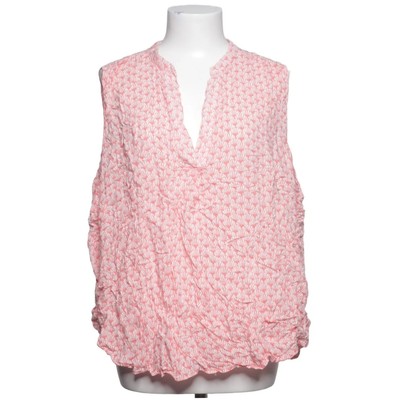 White on White, Top, Größe: 2XL, Pink/Weiß, Viskose, Damen #BRU