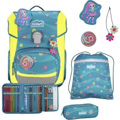 Scout NEO Schulranzen Set (4 tlg.),  Little Flowers