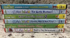 Lot Of 6 Elmo DVD's Elmo's World - Sesame Street -Great Outdoors Potty Time