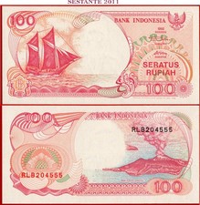 INDONESIA 100 RUPIAH 1992 1999 P 127g UNC free shipping from 100$