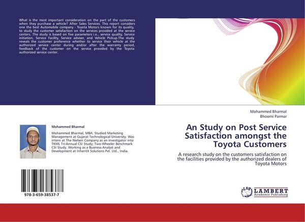 An Study On Post Service Satisfaction Amongst The Toyota Customers Bhoomi Parmar-image