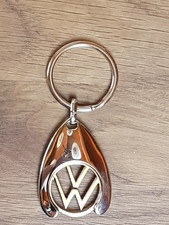 VW Mahag Schlüsselanhänger mit Einkaufswagenchip ca. 4x3cm neu