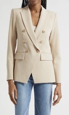 New Veronica Beard Miller Dickey Jacket In Heathered Sand Size 2 798