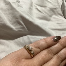 14k Yellow Gold Round White Diamond Prong Engagement/Wedding Ring 8.5