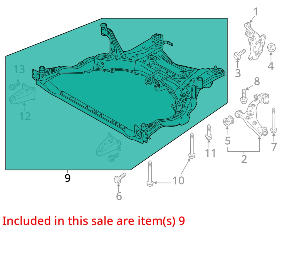 (LOCAL PICKUP ONLY) Crossmember/K-Frame Front Fits 17-23 MAZDA CX-5 2048743 - Image 2 of 3