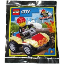 LEGO City Clemmons Fireman with Fire Quad Foil Bag 952009 (SEALED)