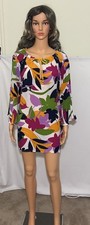 Anne Cole Womens Swimsuit Coverup Dress Floral Drawstring Swimwear Size Large