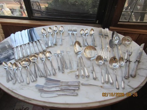 Towle Sterling Silver Louis XIV 91pc Flatware Set Beautiful!! approx 3303 grams!