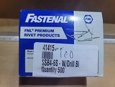 500 SSB4-6S  1/8" Dome 0.313"-0.375" Grip Stainless Steel Open Blind Rivet 41415