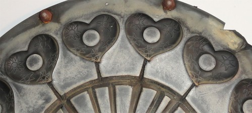 Vintage 12” Rubber Pewter Spin Casting Mold Big Heart Suns Stars Pendant Brooch - Picture 4 of 12