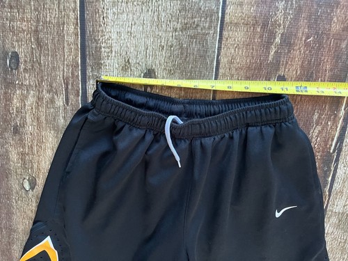 NIKE DRI-FIT IOWA HAWKEYES BLACK YELLOW BASKETBALL SHORTS BOYS YOUTH XL EUC - Picture 6 of 7
