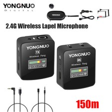 YONGNUO FENG 2.4GHz 150m Wireless Lavalier Microphone for Smartphone DSLR Camera