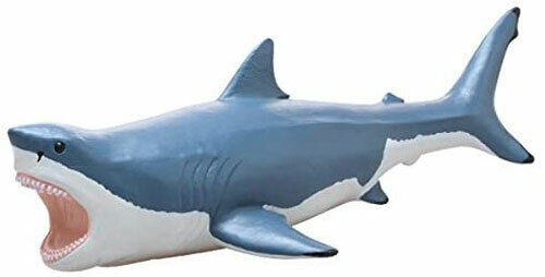 Big Size Megalodon Prehistoric Life Real Soft Vinyl Figurine Favorite - Picture 1 of 9