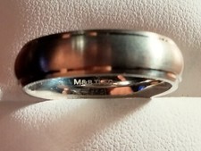Alianza de boda de titanio de 6 mm, bordes elevados ajuste cómodo