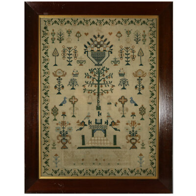 Antikes Sampler, 1825, von Mary Parry