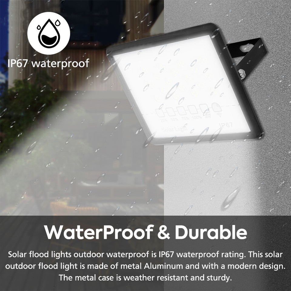 Solar Flood Light Motion Sensor Outdoor Flood Lights Dusk to Dawn