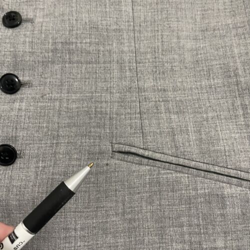 Reiss Vest Mens 38 Gray Wool Blend Waistcoat Formal Blazer Sleeveless Dress* - Picture 2 of 11