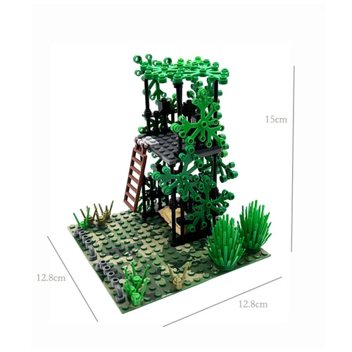 MOC Military WWII Modern Street Army Battle View Baseplate Weapon Bricks Set DIY - Picture 39 of 44