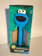 Giant PEZ Dispenser - Over 12" Tall - Sesame Street COOKIE MONSTER Musical